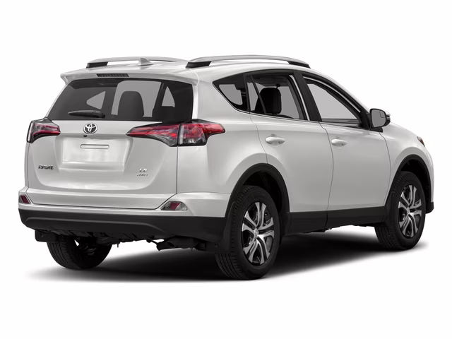 2018 White Toyota RAV4 LE FWD SUV