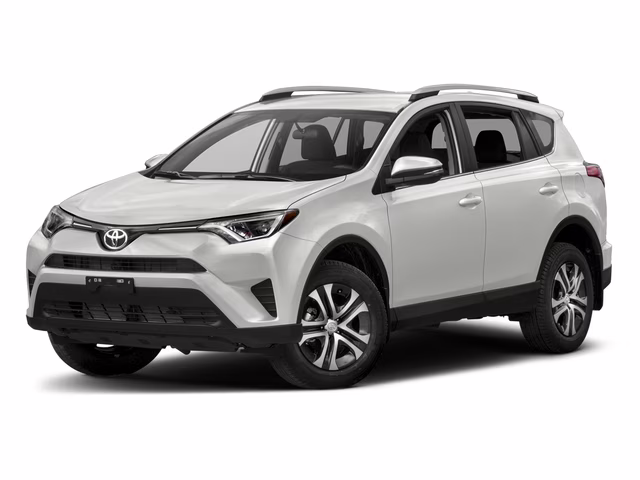 2018 White Toyota RAV4 LE FWD SUV