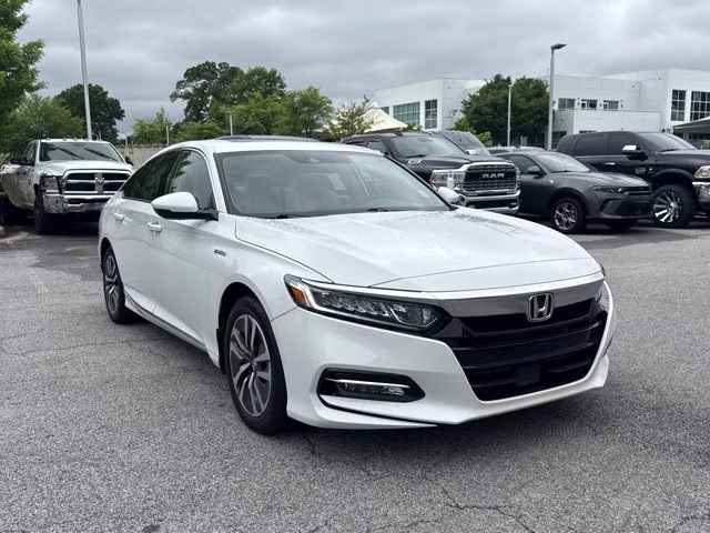 2019 Platinum White Pearl Honda Accord Hybrid EX-L FWD Sedan