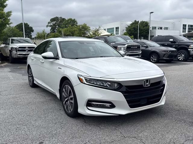 2019 Platinum White Pearl Honda Accord Hybrid EX-L FWD Sedan