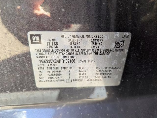 2017 Iridium Metallic GMC Yukon SLT 4X4 SUV