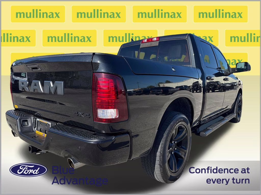 2018 Brilliant Black Crystal Pearlcoat Ram 1500 Night 4X4 Truck