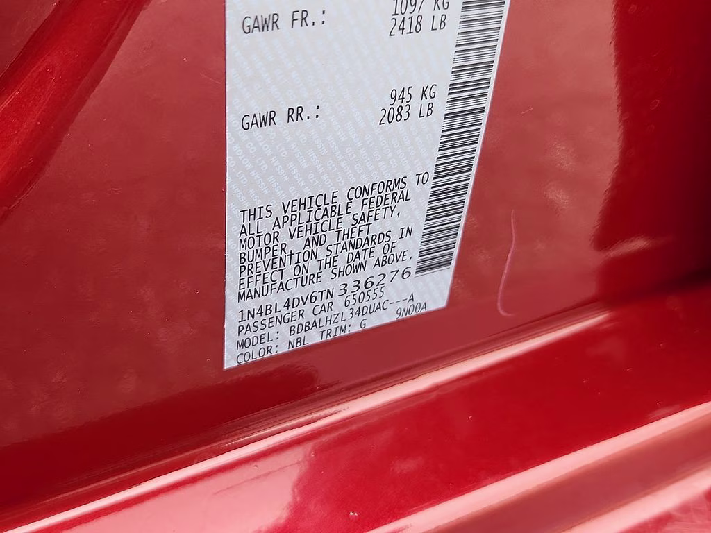 2026 Scarlet Ember Tintcoat Nissan Altima 2.5 SV FWD Sedan