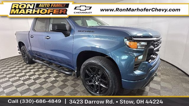 2024 Lakeshore Blue Chevrolet Silverado 1500 Custom 4X4 Truck