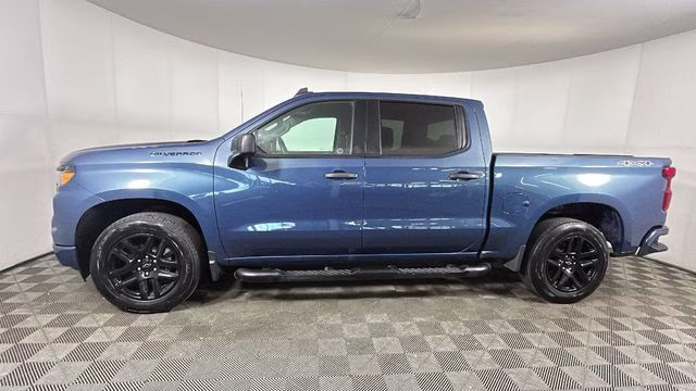 2024 Lakeshore Blue Chevrolet Silverado 1500 Custom 4X4 Truck