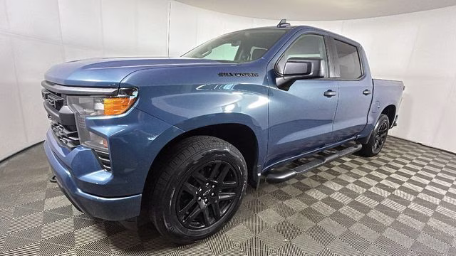2024 Lakeshore Blue Chevrolet Silverado 1500 Custom 4X4 Truck