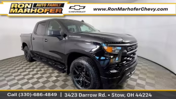 2024 Black Chevrolet Silverado 1500 Custom 4X4 Truck