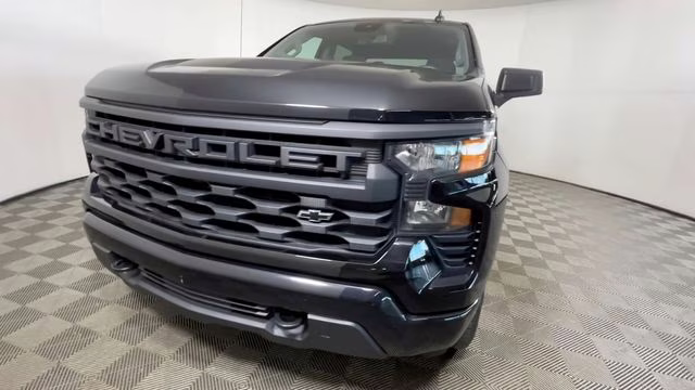 2023 Black Chevrolet Silverado 1500 Custom 4X4 Truck