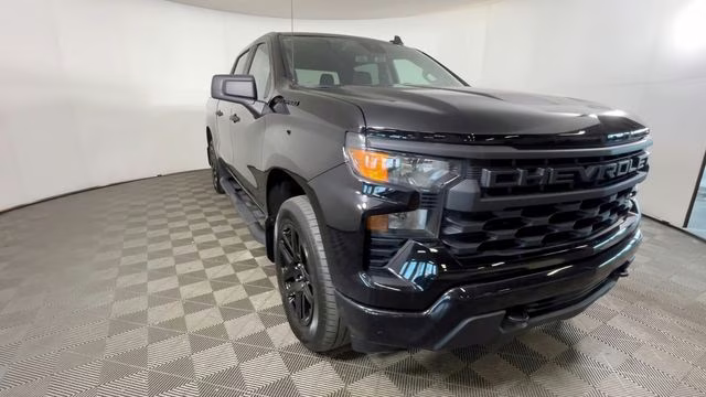 2023 Black Chevrolet Silverado 1500 Custom 4X4 Truck