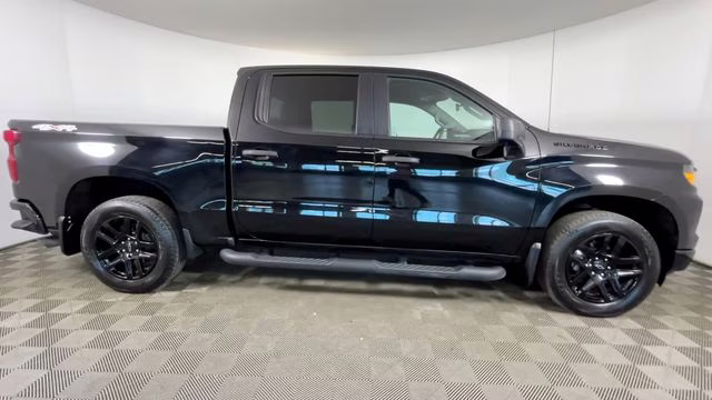 2023 Black Chevrolet Silverado 1500 Custom 4X4 Truck