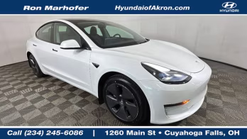 2021 Pearl White Multi-Coat Tesla Model 3 Standard Range Plus RWD Sedan