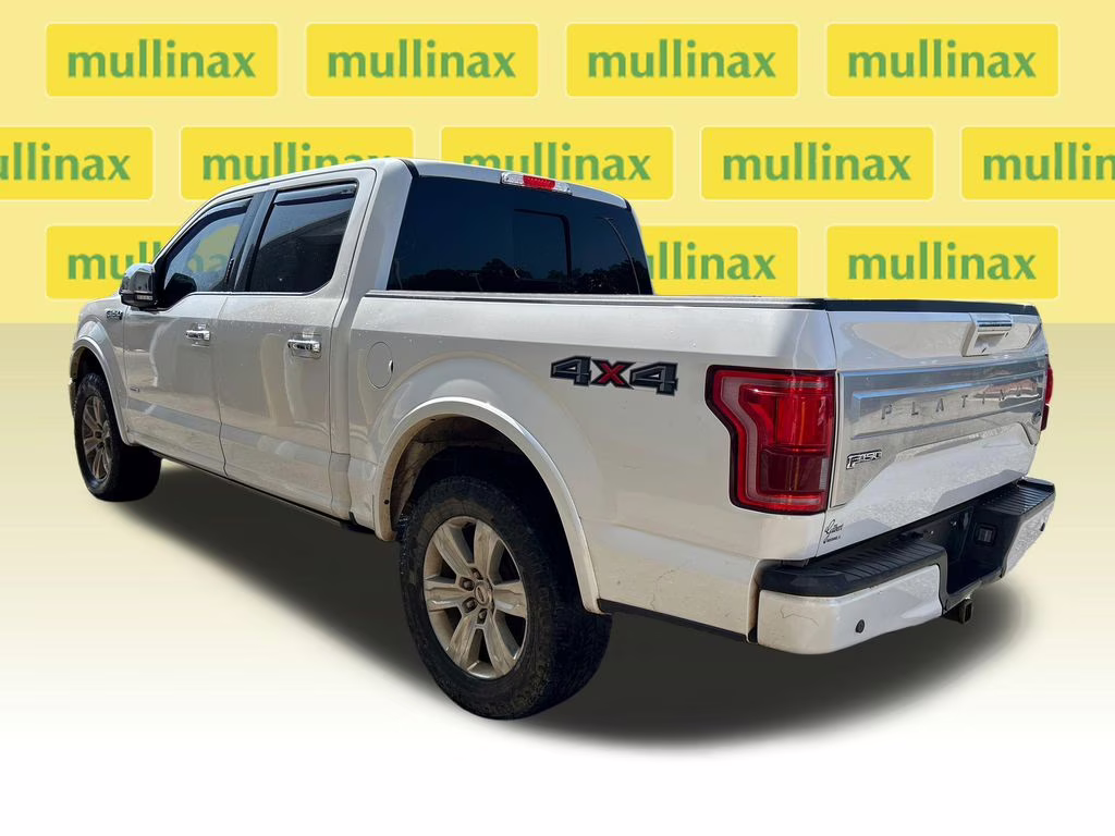 2015 White Platinum Clearcoat Metallic Ford F-150 Platinum 4X4 Truck