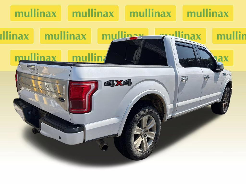 2015 White Platinum Clearcoat Metallic Ford F-150 Platinum 4X4 Truck