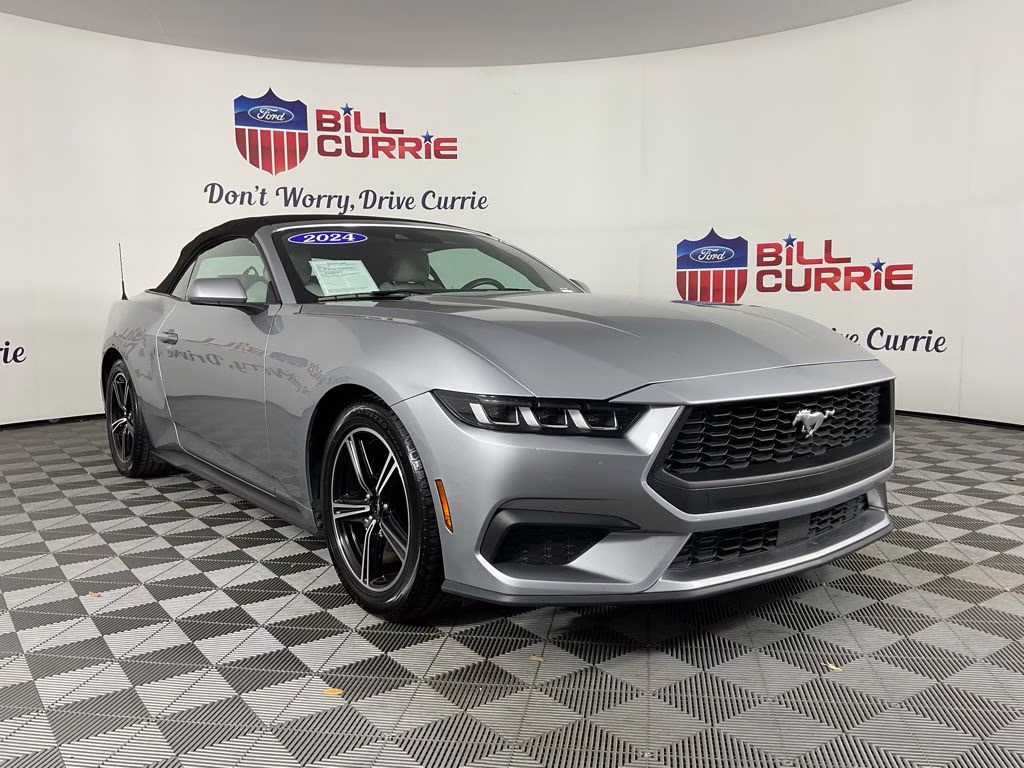 2024 Silver Metallic Ford Mustang EcoBoost Premium RWD Convertible