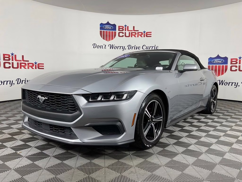2024 Silver Metallic Ford Mustang EcoBoost Premium RWD Convertible
