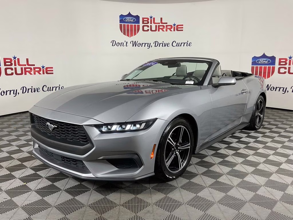 2024 Silver Metallic Ford Mustang EcoBoost Premium RWD Convertible