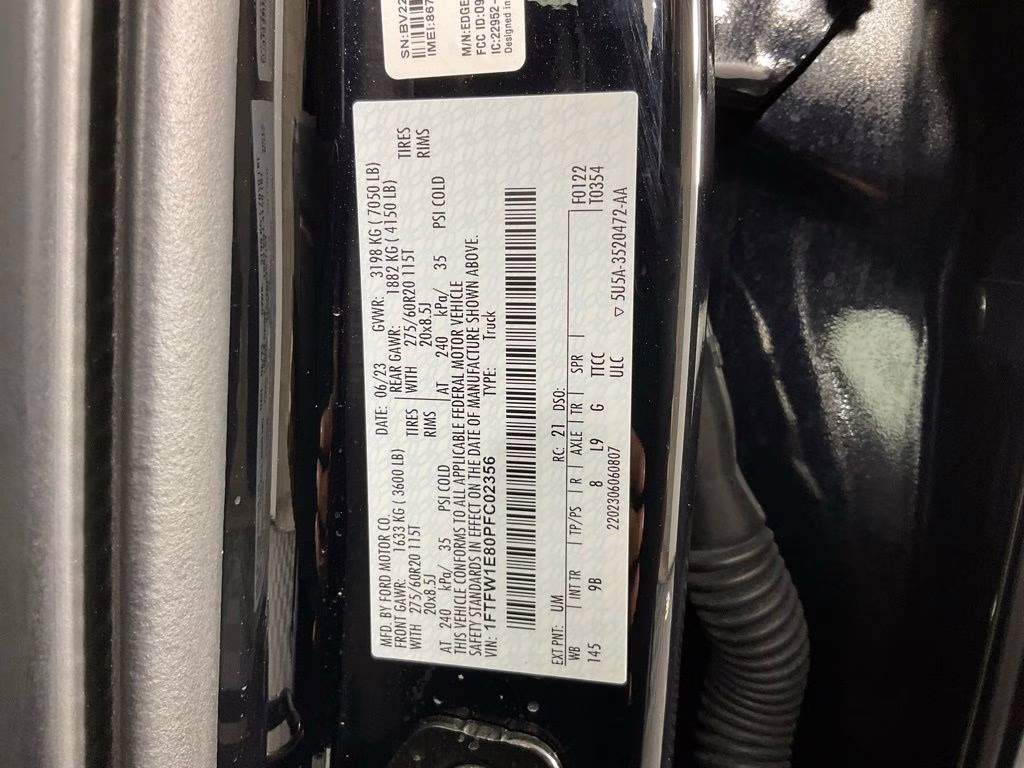 2023 Black Metallic Ford F-150 Platinum 4X4 Truck
