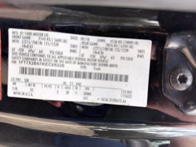 2019 Black Metallic Ford Super Duty F-250 SRW XLT 4X4 Truck