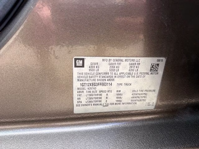 2015 Bronze Alloy Metallic GMC Sierra 2500HD Base 4X4 Truck