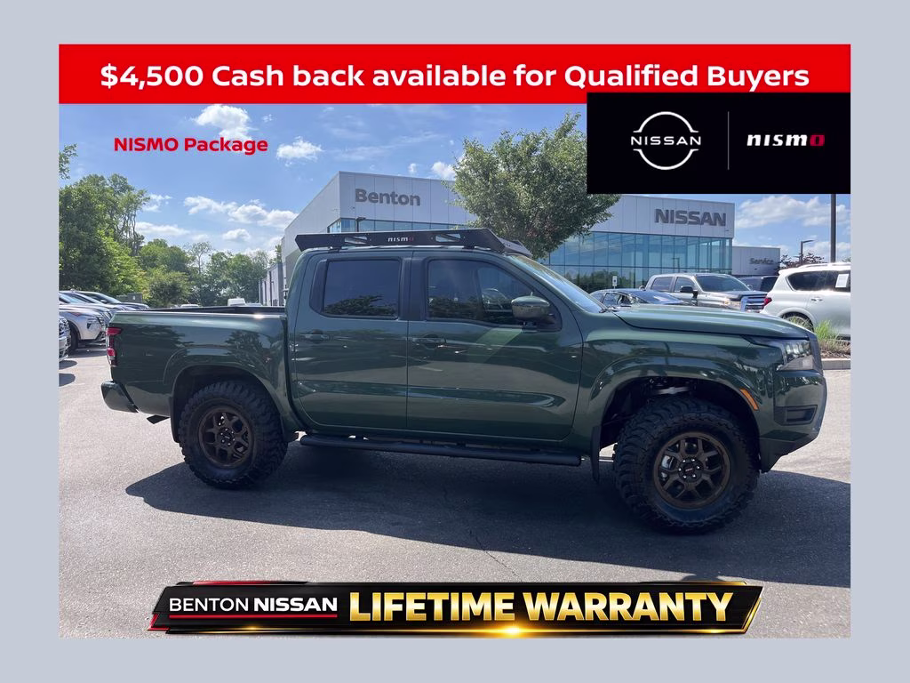2026 Tactical Green Metallic Nissan Frontier SV 4X4 Truck