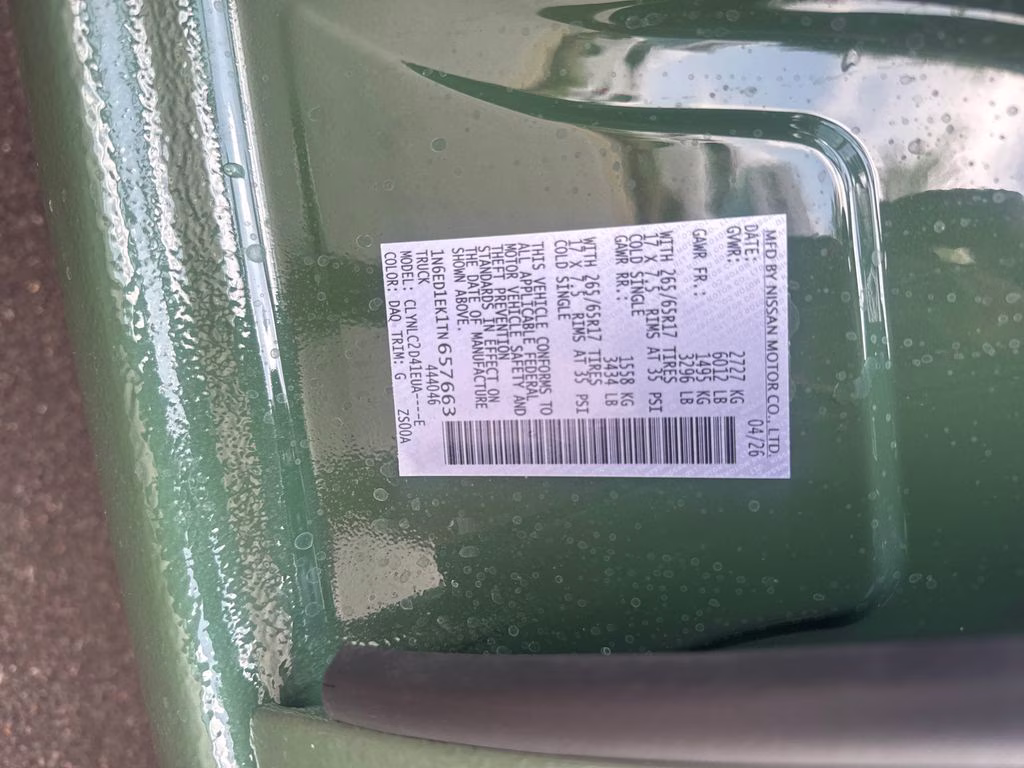 2026 Tactical Green Metallic Nissan Frontier SV 4X4 Truck