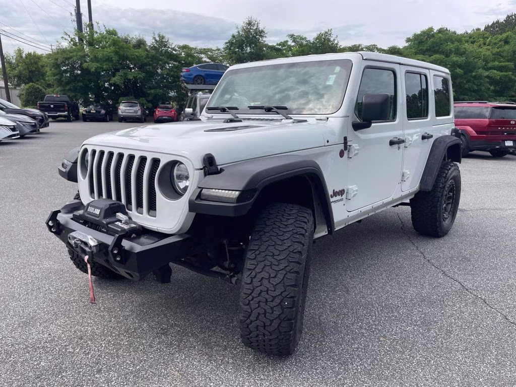 2021 Bright White Clearcoat Jeep Wrangler Unlimited Rubicon 4X4 SUV
