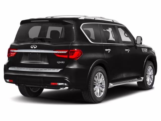 2021 Black Obsidian INFINITI QX80 LUXE 4X4 SUV