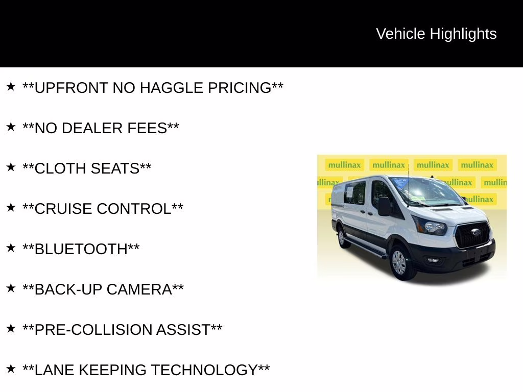 2025 Oxford White Ford Transit-250 Base RWD Van
