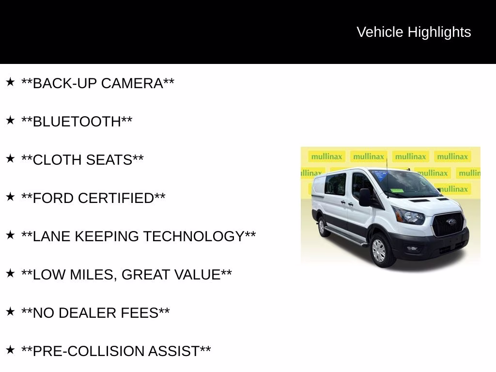 2025 Oxford White Ford Transit-250 Base RWD Van