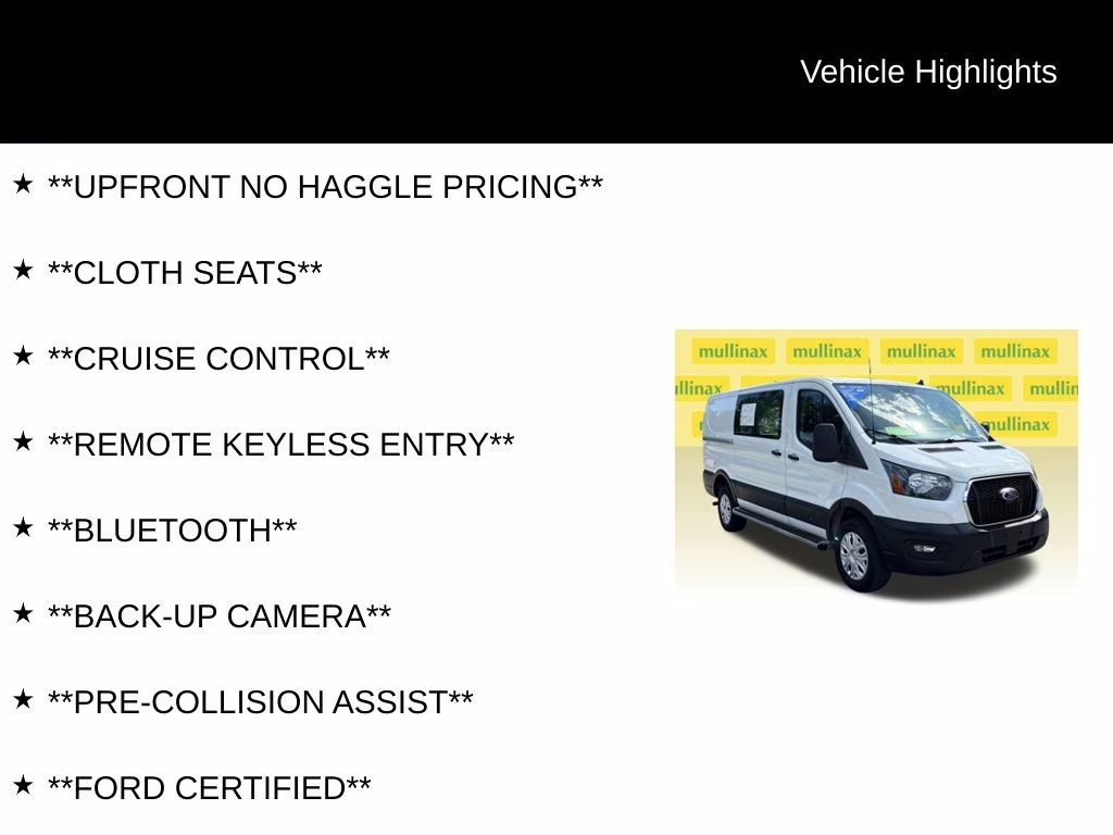 2025 Oxford White Ford Transit-250 Base RWD Van