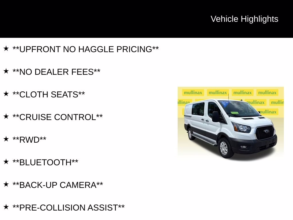 2025 Oxford White Ford Transit-250 Base RWD Van