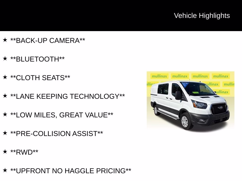 2025 Oxford White Ford Transit-250 Base RWD Van