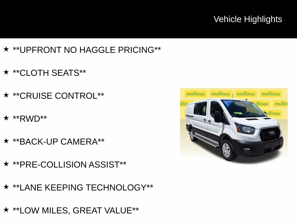 2025 Oxford White Ford Transit-250 Base RWD Van