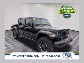 2024 Black Clearcoat Jeep Gladiator Rubicon 4X4 Truck