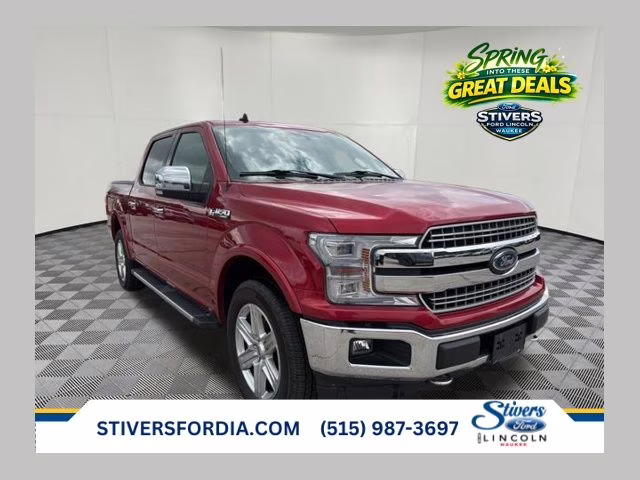2020 Red Ford F-150 Lariat 4X4 Truck