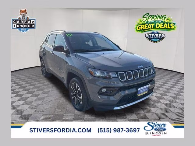 2022 Sting-Gray Clearcoat Jeep Compass Limited 4X4 SUV