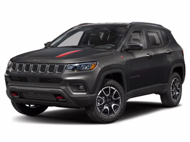 2024 Diamond Black Crystal Pearlcoat Jeep Compass Trailhawk 4X4 SUV