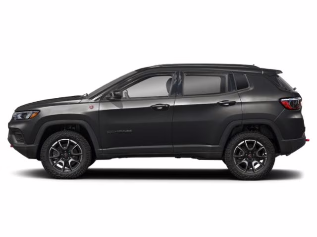 2024 Diamond Black Crystal Pearlcoat Jeep Compass Trailhawk 4X4 SUV