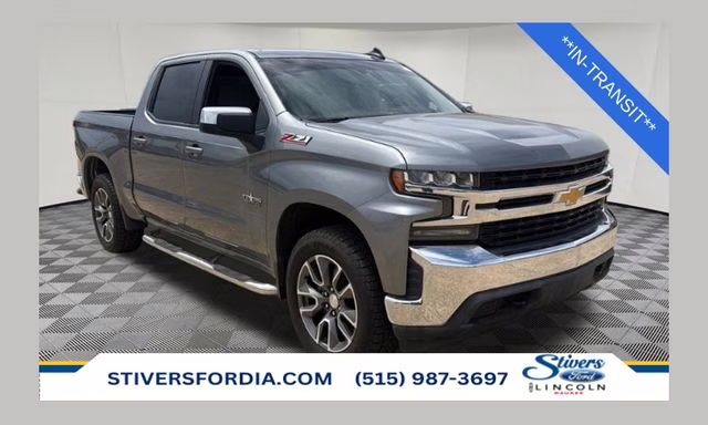 2019 Satin Steel Metallic Chevrolet Silverado 1500 LT 4X4 Truck