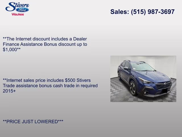 2024 Sapphire Blue Pearl Subaru Crosstrek Limited AWD SUV