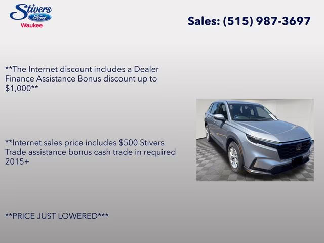 2023 Silver Honda CR-V LX AWD SUV