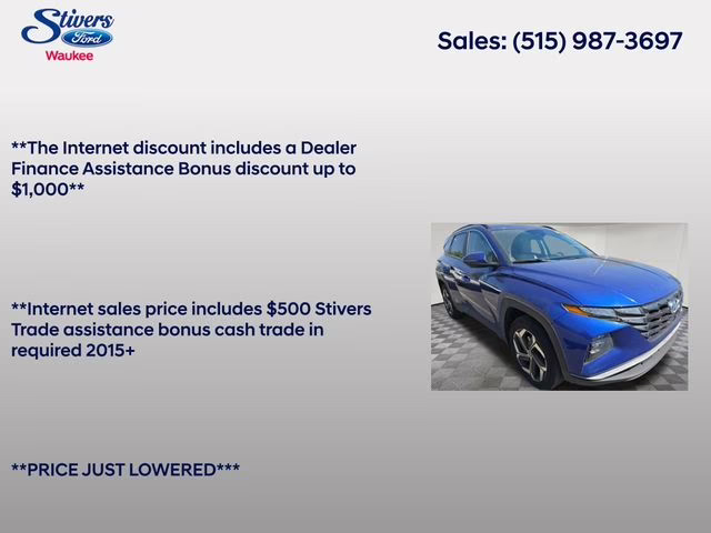 2023 Intense Blue Hyundai Tucson SEL AWD SUV