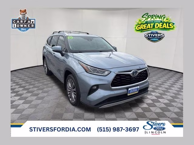 2020 Moon Dust Toyota Highlander Hybrid Platinum AWD SUV