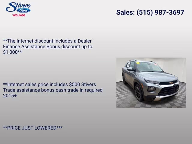 2023 Sterling Gray Metallic Chevrolet Trailblazer LT FWD SUV