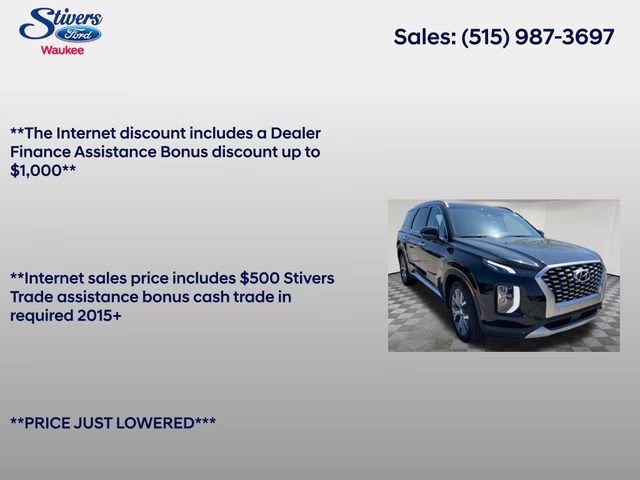 2022 Abyss Black Pearl Hyundai Palisade SEL AWD SUV