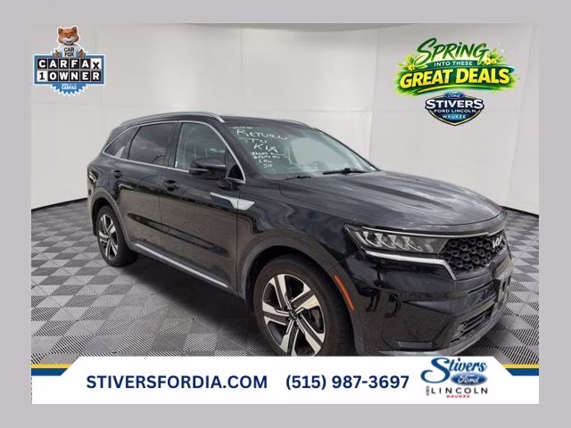 2023 Aurora Black Kia Sorento Hybrid EX AWD SUV