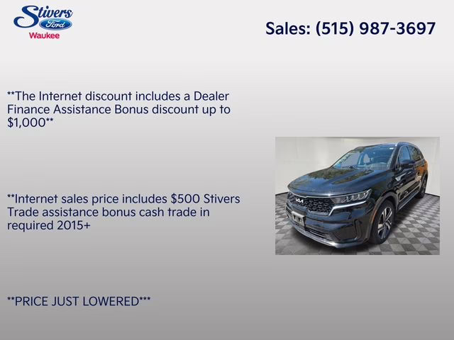 2023 Aurora Black Kia Sorento Hybrid EX AWD SUV