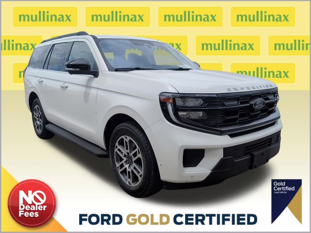 2025 Star White Metallic Tri-Coat Ford Expedition Active RWD SUV