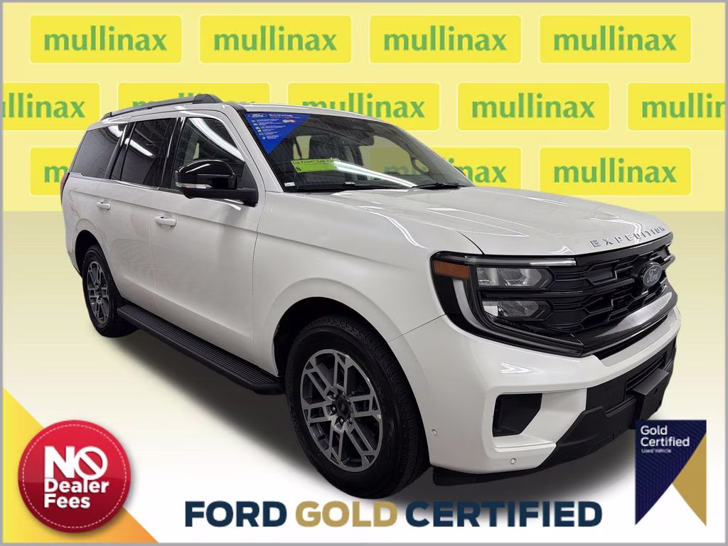2025 Star White Metallic Tri-Coat Ford Expedition Active RWD SUV