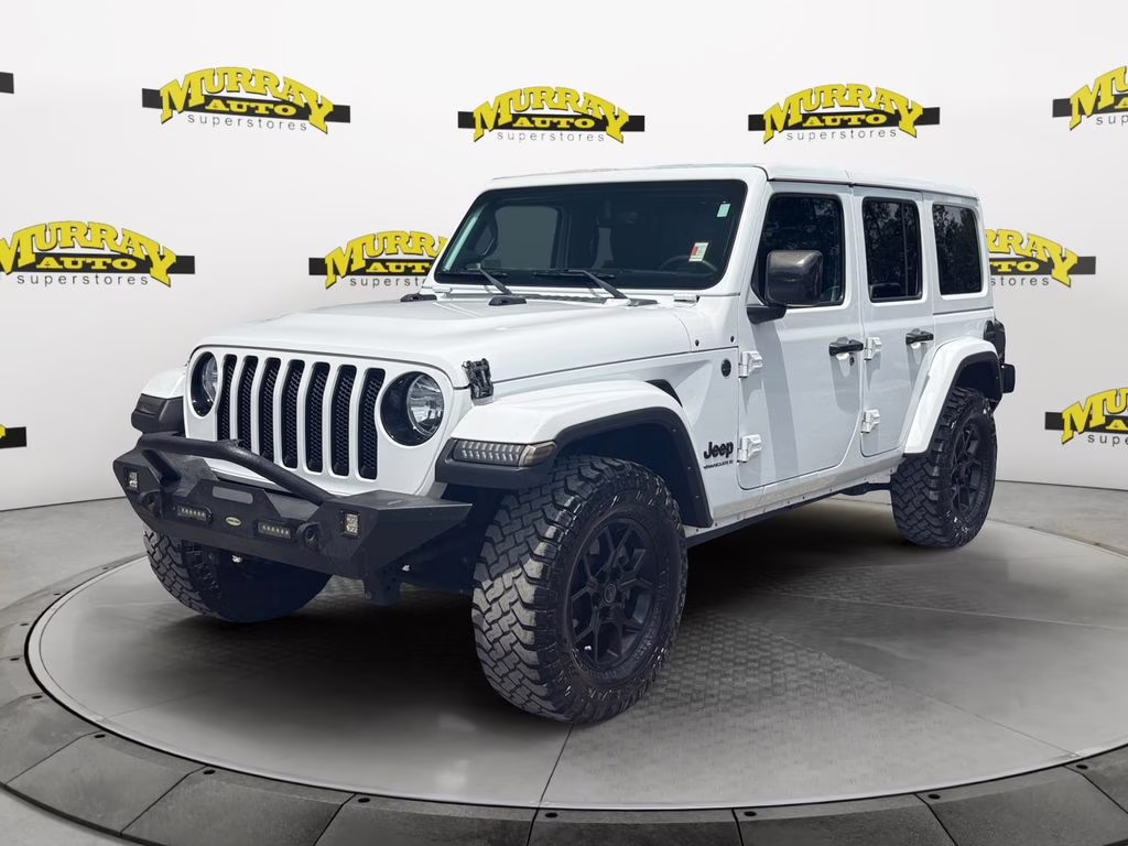 2023 Bright White Clearcoat Jeep Wrangler Altitude 4X4 SUV